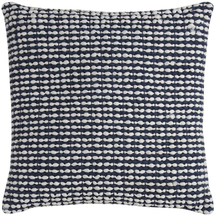 Navy textured shop throw pillow